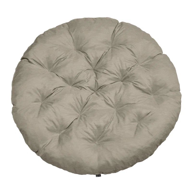 Heather Gray Water-Resistant Outdoor Papasan Chair Cushion