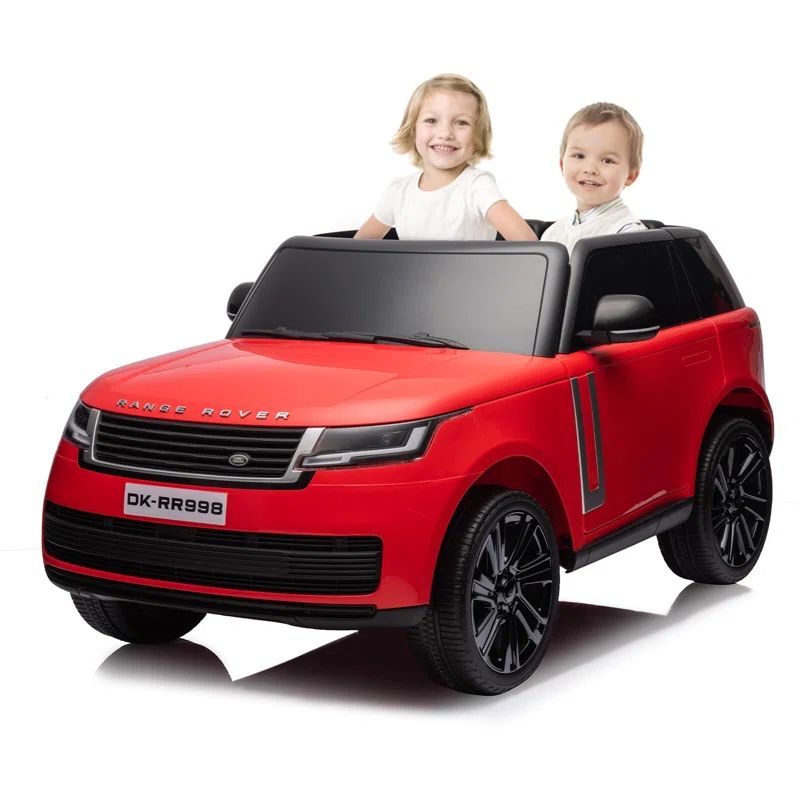 White 24V 2-Seater All-Terrain Ride-On Car with Remote Control
