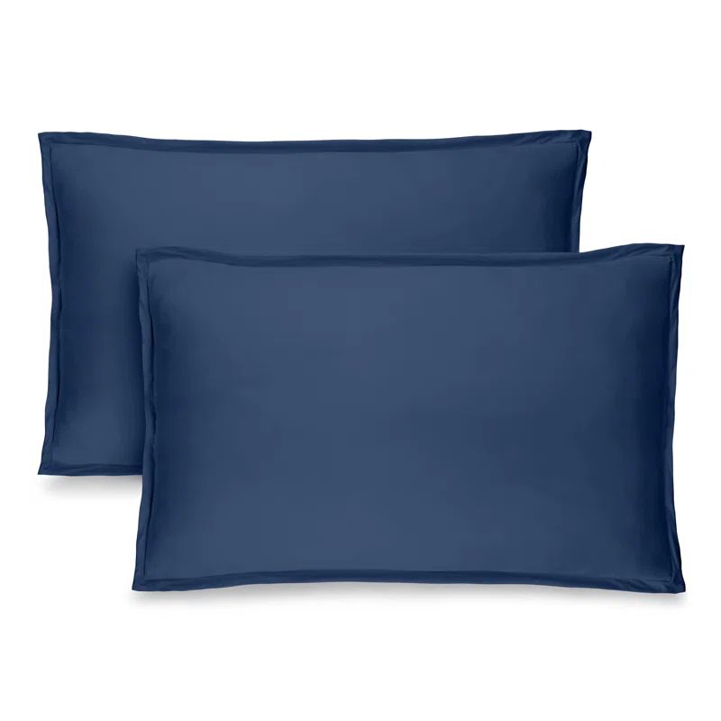 Dark Blue Hypoallergenic Microfiber Standard Pillow Shams