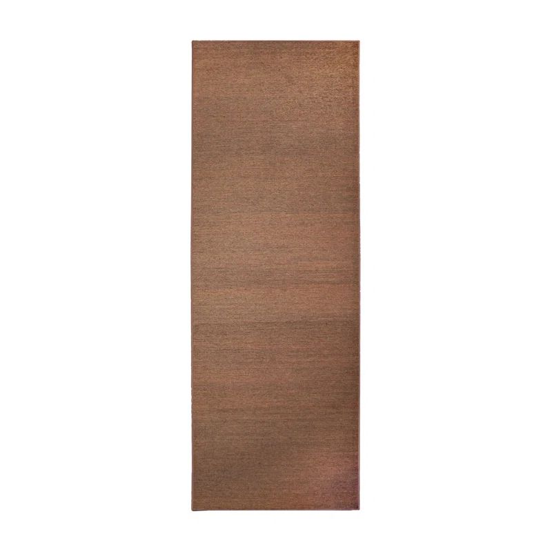 Espresso Easy-Care Flat Woven Washable Runner Rug 2.5x7