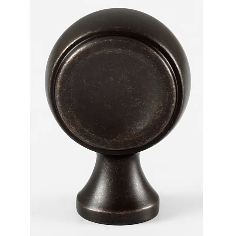 Barcelona Brass Mid-Century Round Cabinet Knob