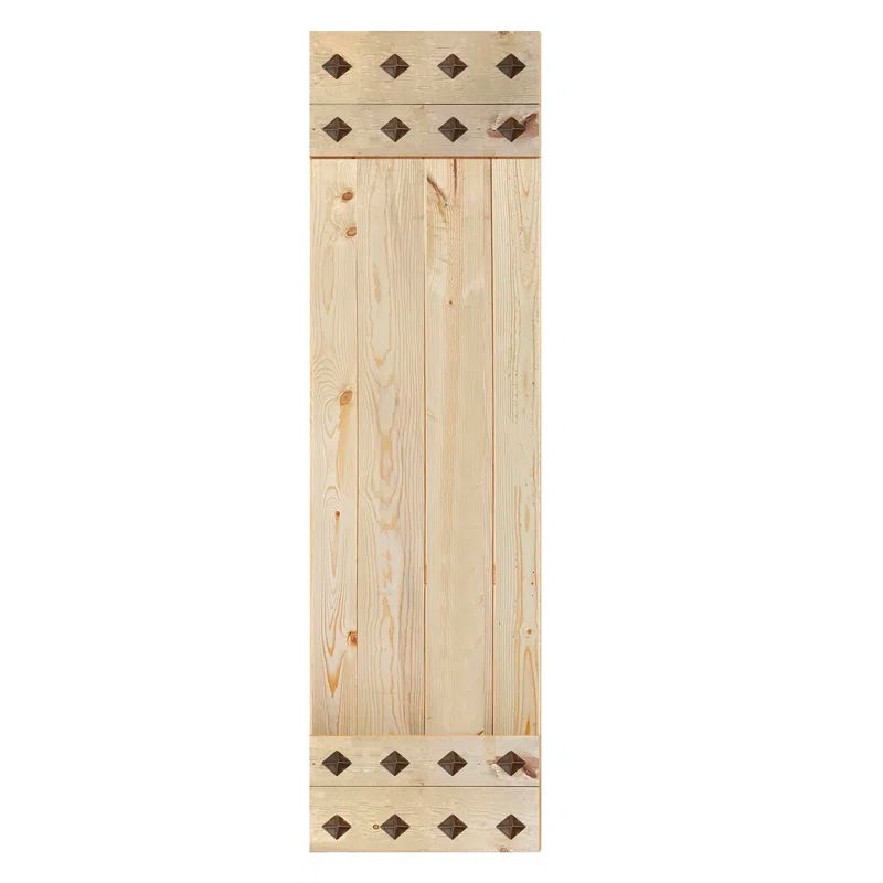 Mid-Century Unfinished Solid Wood 24" x 84" Barn Door Slab