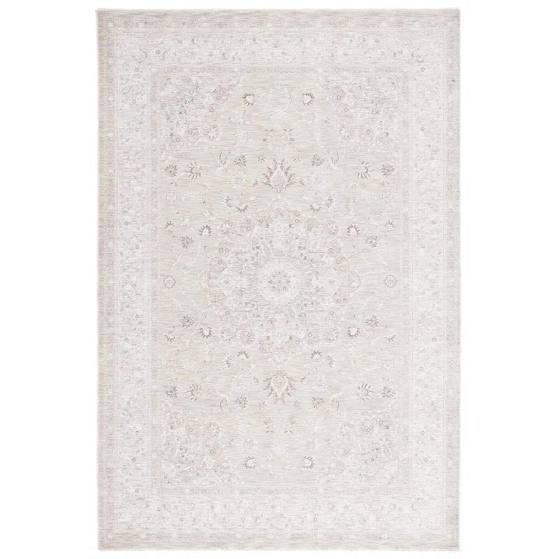 Mason Light Gray and Green Wool Runner Rug