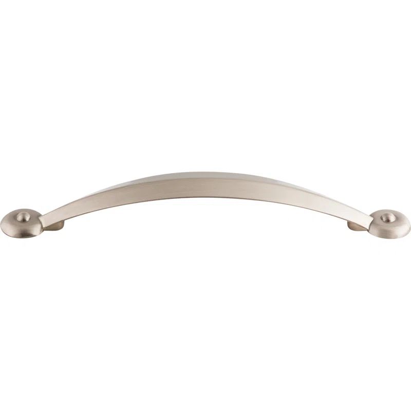 Satin Nickel Brushed Cup Handle with Mounting Hardware