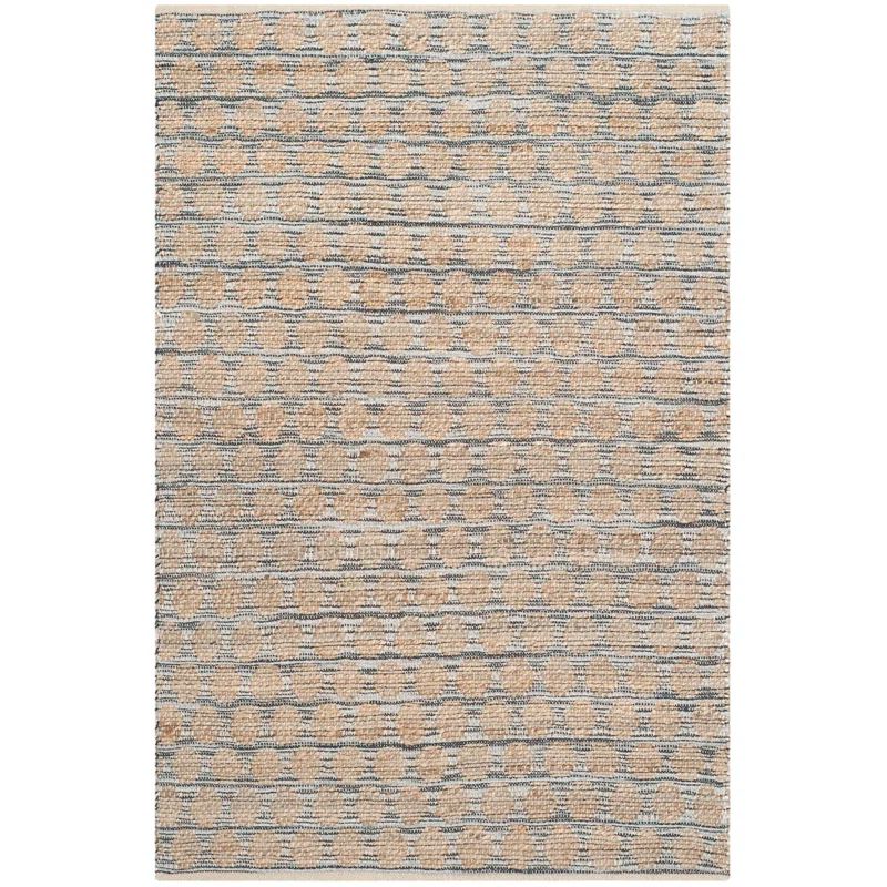 Cape Cod Handmade Black/Natural Cotton 4' x 6' Area Rug