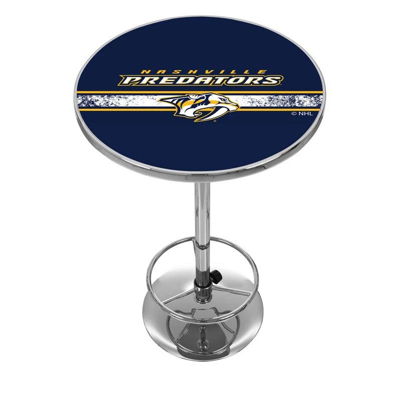 Nashville Predators Retro Round Wood & Metal 42" Pub Table