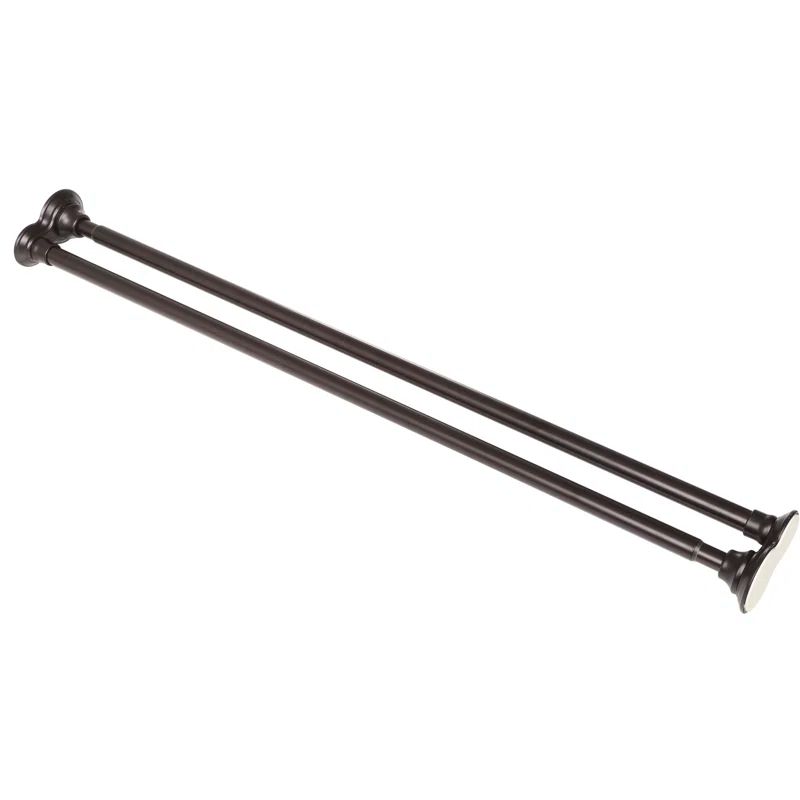Oil Rubbed Bronze Double Tension Shower Curtain Rod