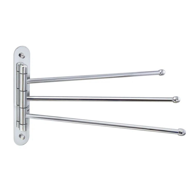 15'' Satin Nickel Stainless Steel Triple Swing Towel Bar