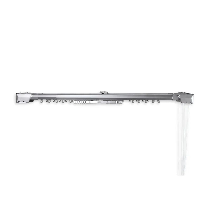 Heavy Duty Adjustable Silver Double Traverse Curtain Rod