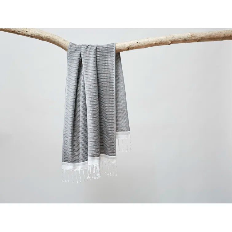 Rust Turkish Cotton Organic 6-Piece Towel Set with Fringe