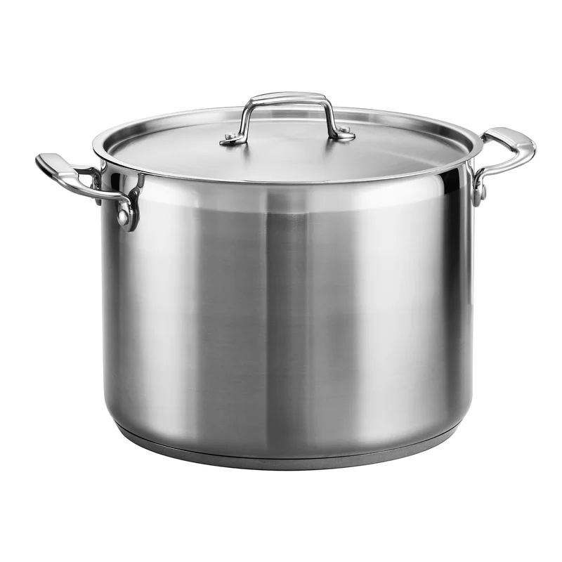 16 Qt Stainless Steel Stock Pot with Lid