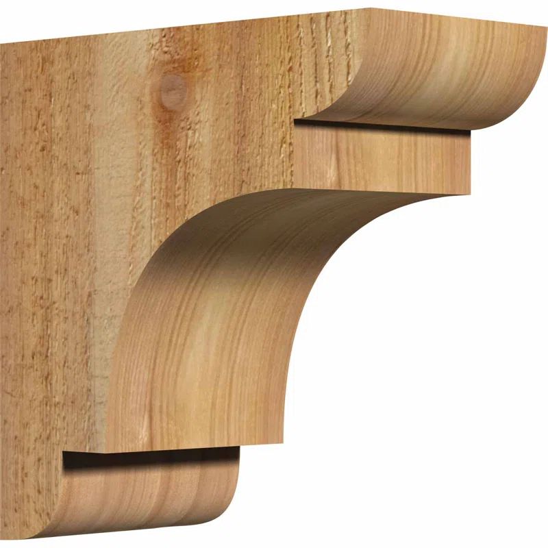 8" Western Red Cedar Rough Sawn Corbel