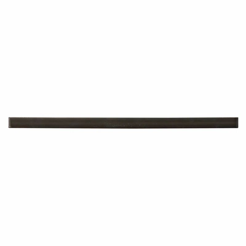 Caviar Glossy Porcelain Quarter Round Tile Trim 12''