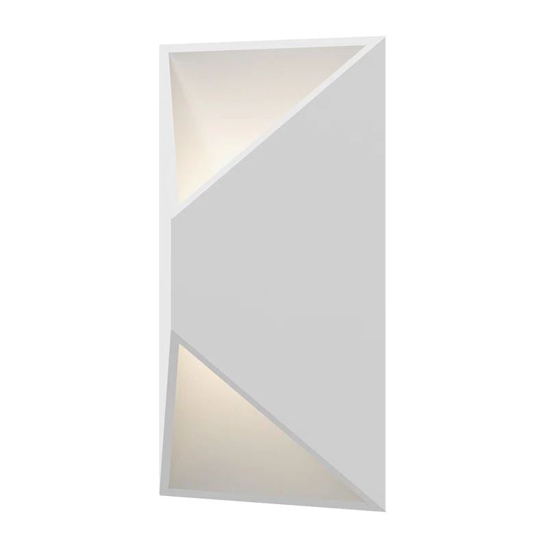Textured White 11" LED Wall Sconce