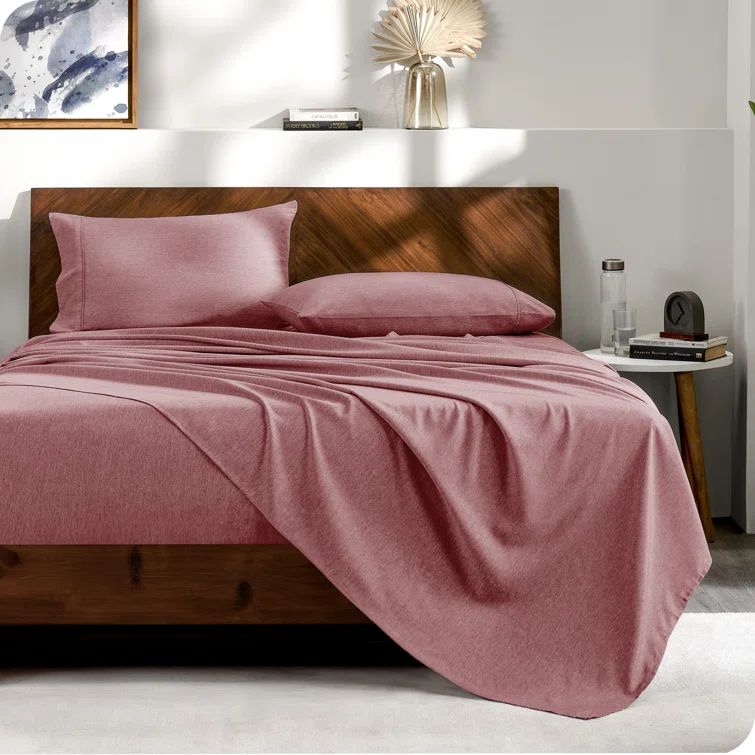 Heather Rosewood Queen Microfiber Down Alternative Bed in a Bag Set