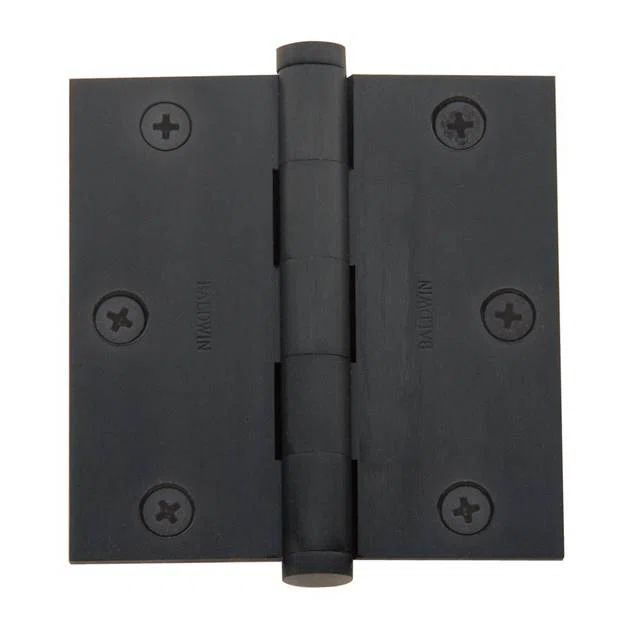 Oil Rubbed Bronze 3.5" x 3.5" Solid Brass Door Hinge