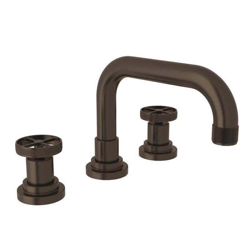 Campo 8" Polished Nickel Modern Widespread Bathroom Faucet