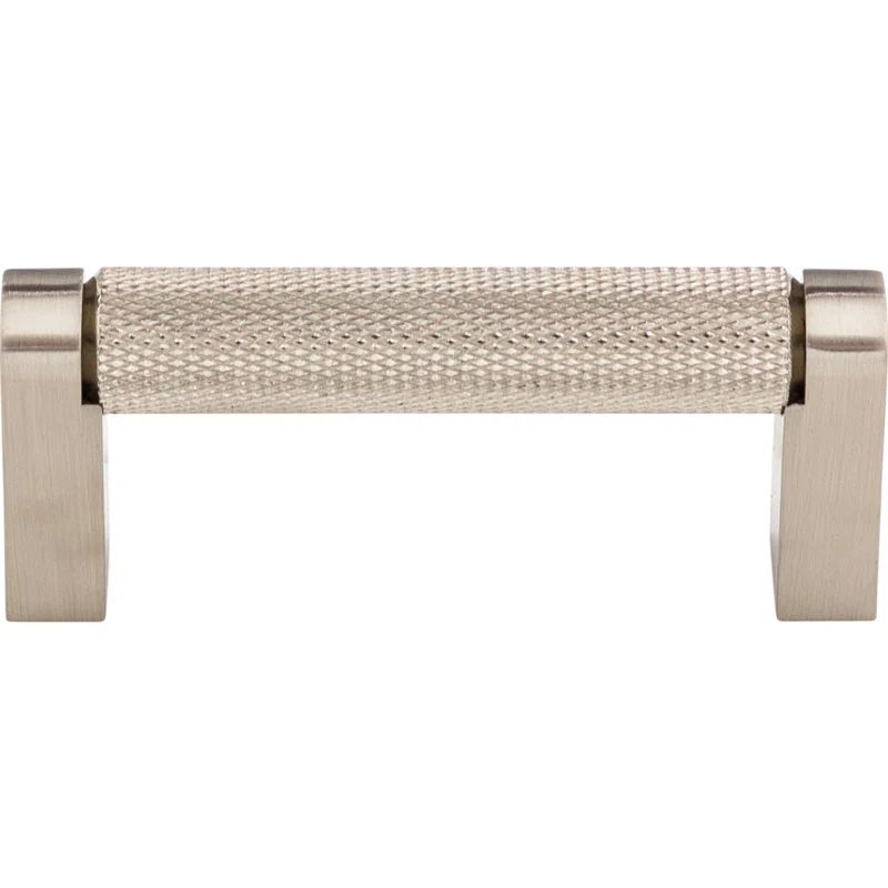 Brushed Nickel 3" Modern Industrial Bar Pull Handle