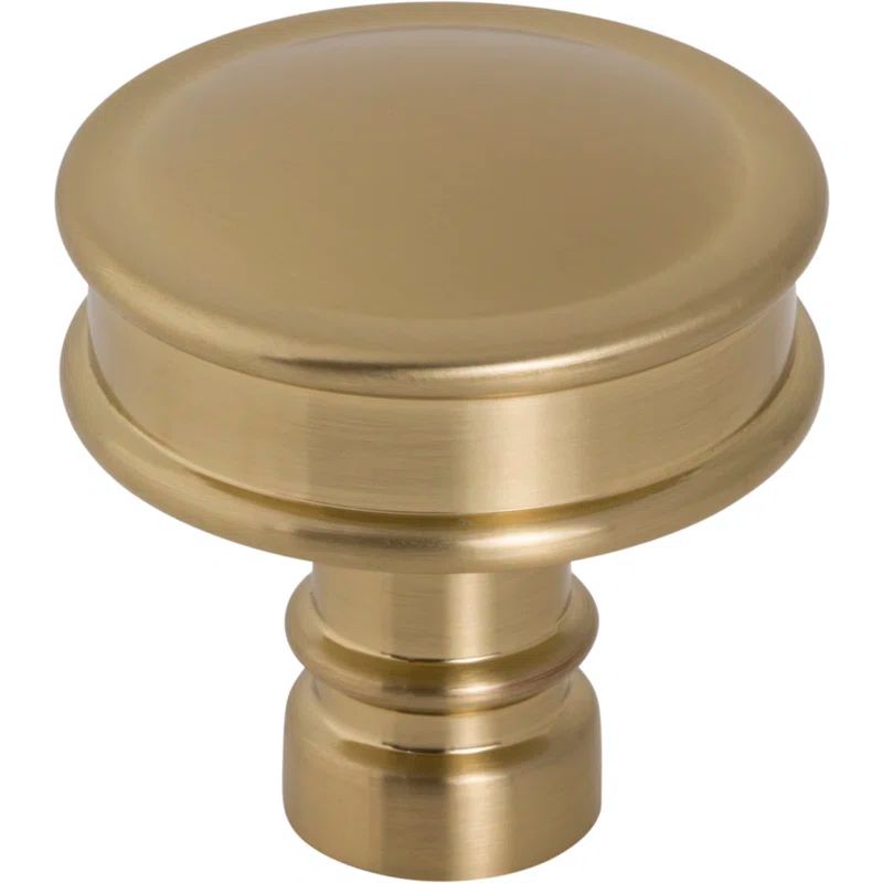 Honey Bronze Round Mushroom Cabinet Knob with Mounting Hardware