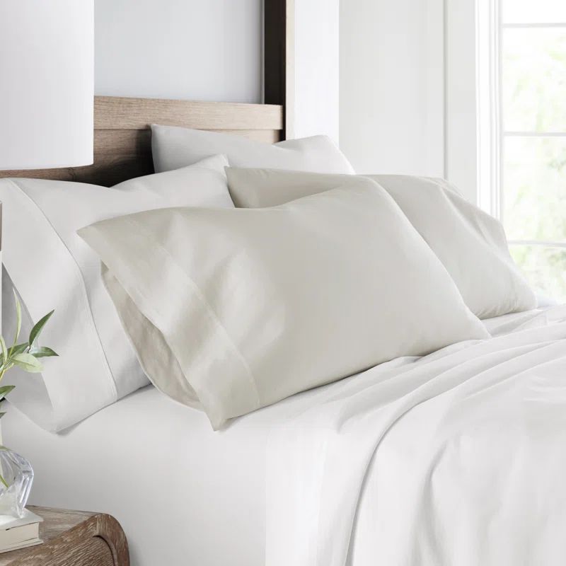 Ivory Cotton Standard Pillowcase Set for Kids Unisex