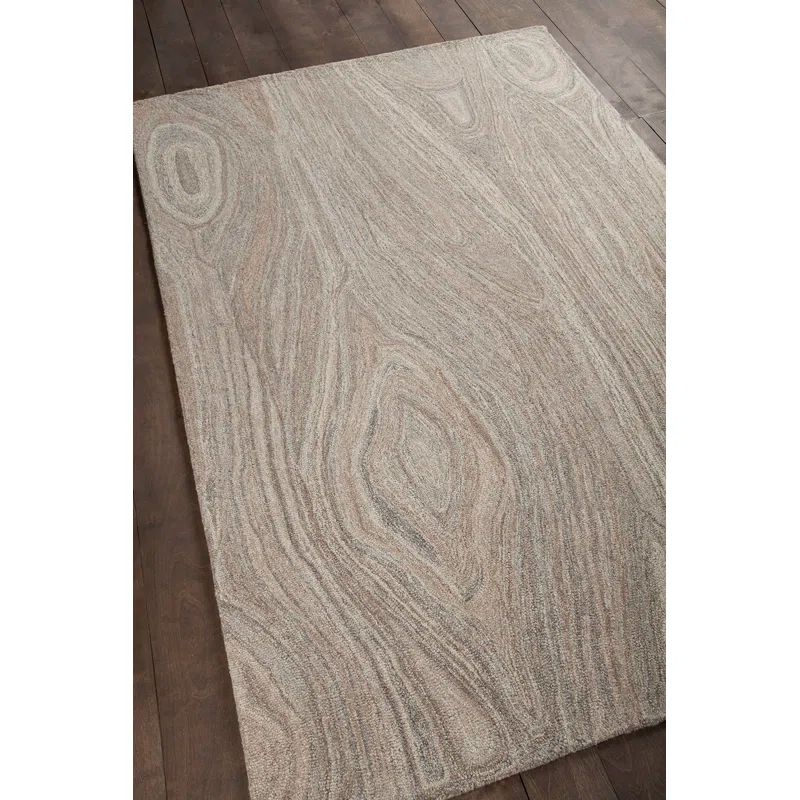 Anya Gray Hand-Tufted Wool Rectangular Rug 9' x 13'