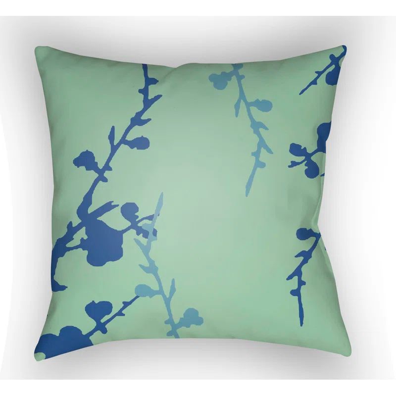 Chinoiserie Floral 22" Square Polyester Throw Pillow Set