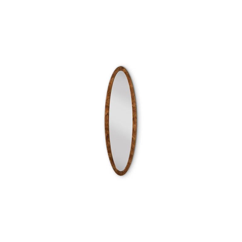 Lichen Green Contemporary Oval Lightweight Accent Mirror