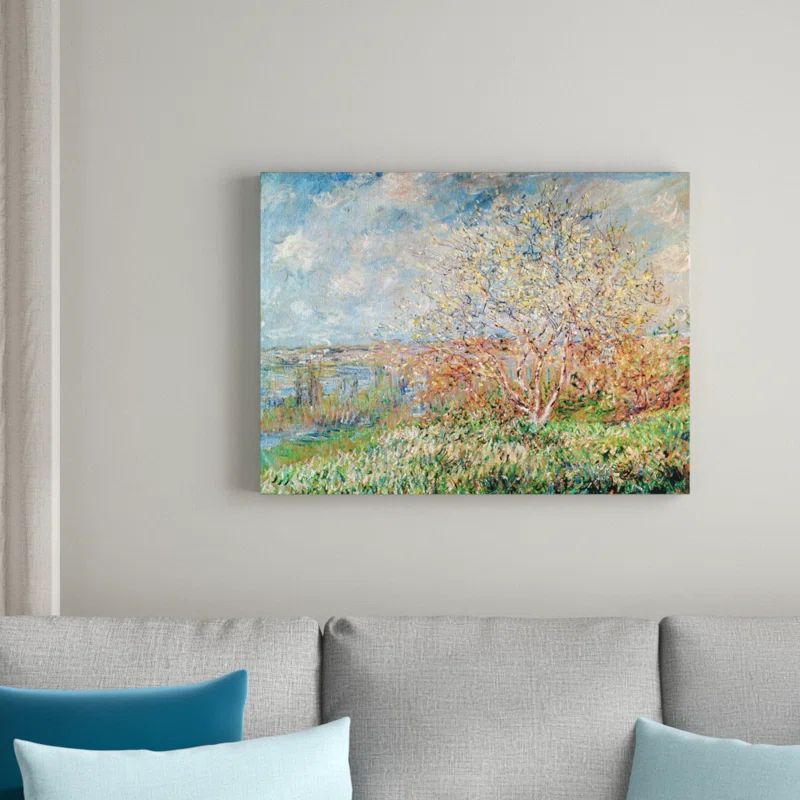 Claude Monet Spring Landscape Canvas Art, 32" x 24"