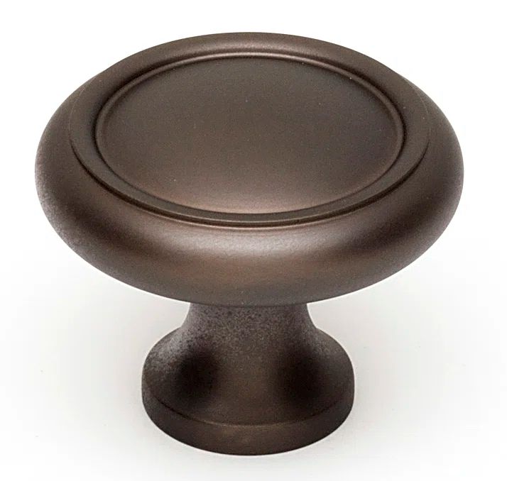 Chocolate Bronze Traditional Cabinet Knob with Mounting Hardware