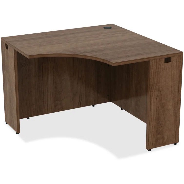 Essentials Cherry Laminate 38'' Corner Desk with Modesty Panel