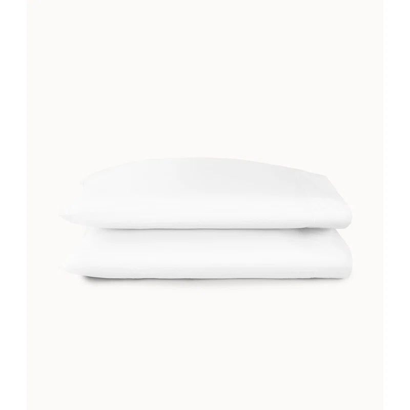 White Egyptian-Quality Cotton Percale Standard Pillowcases