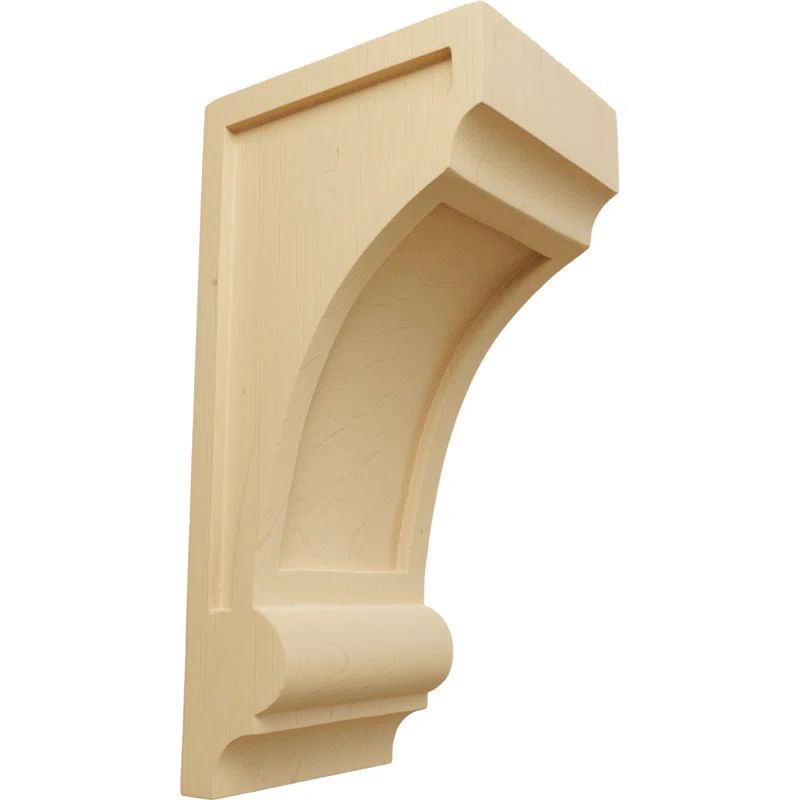 Alder 12" Hand-Carved Wood Corbel