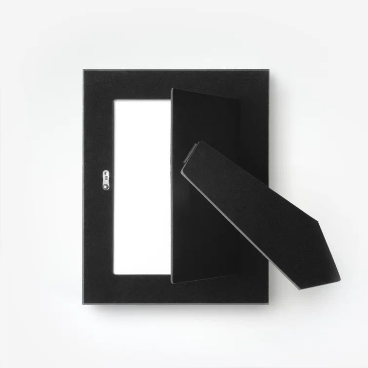 Dark Brown Hand-Carved Wood 4" x 6" Picture Frame