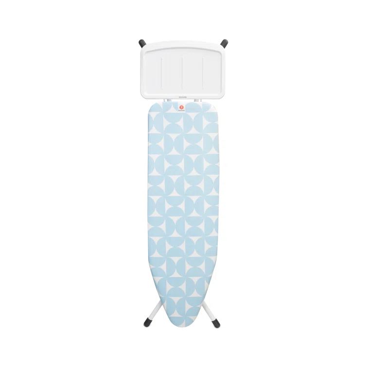 Brabantia Fresh Breeze Blue Freestanding Ironing Board with Metal Steam Unit Holder