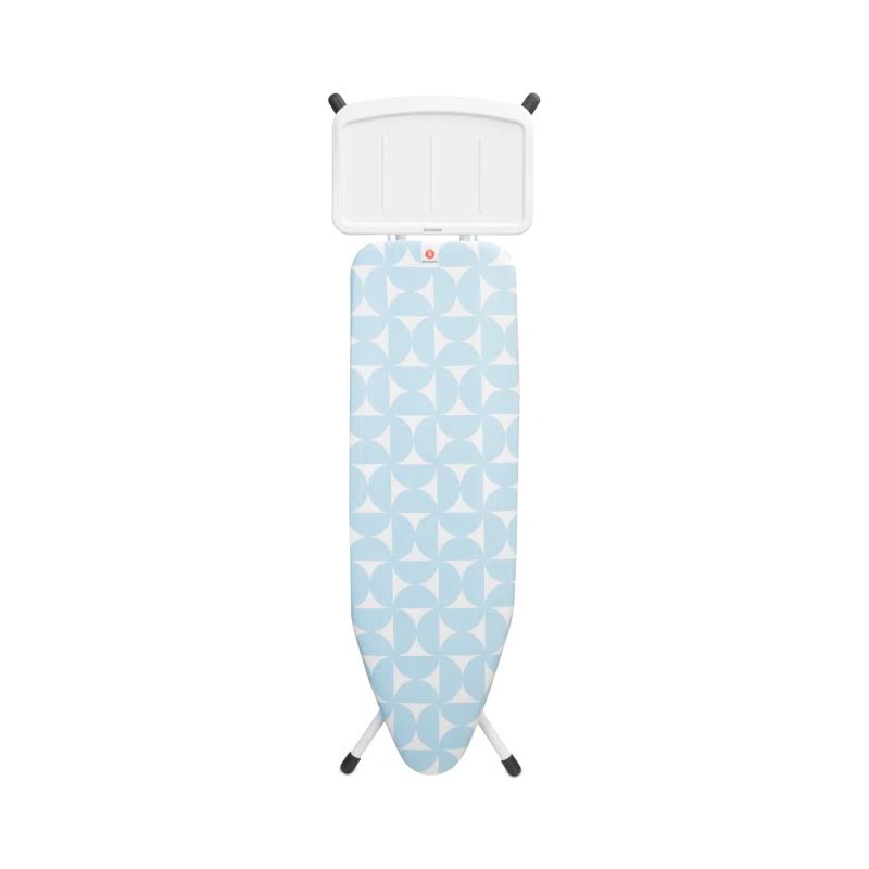 Brabantia Fresh Breeze Blue Freestanding Ironing Board with Metal Steam Unit Holder