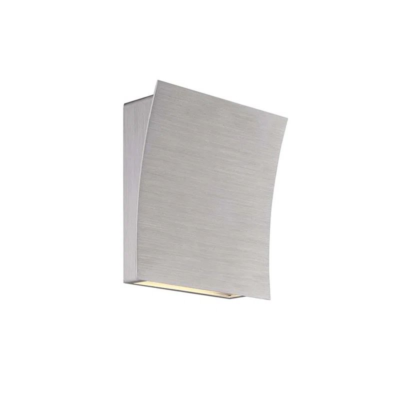 Brushed Aluminum Modern Dimmable LED Wall Sconce