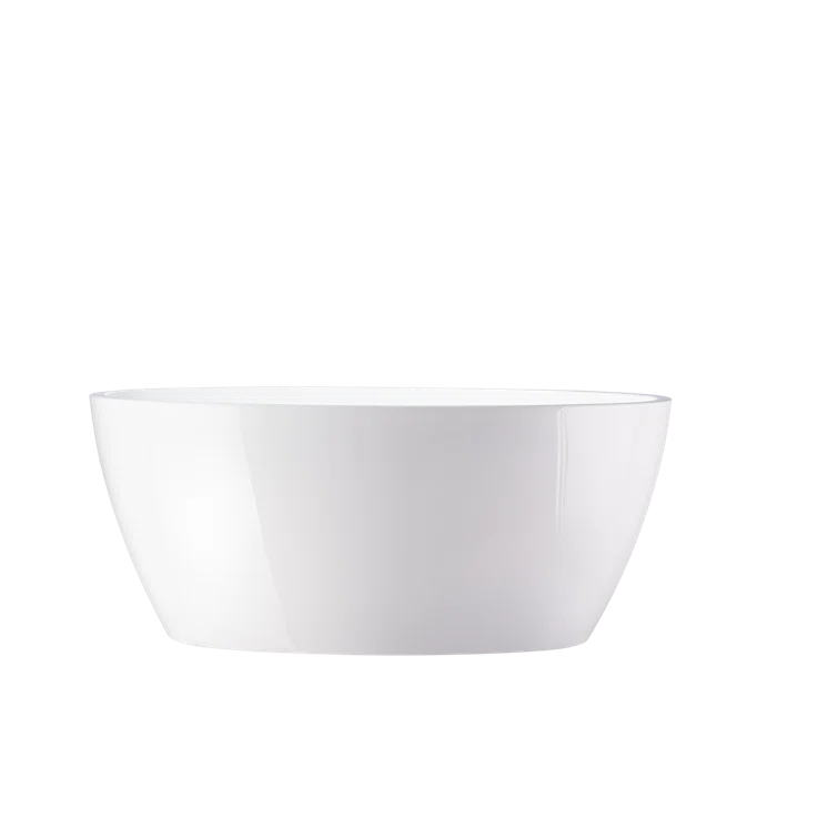 Pure White Acrylic Freestanding Soaking Bathtub