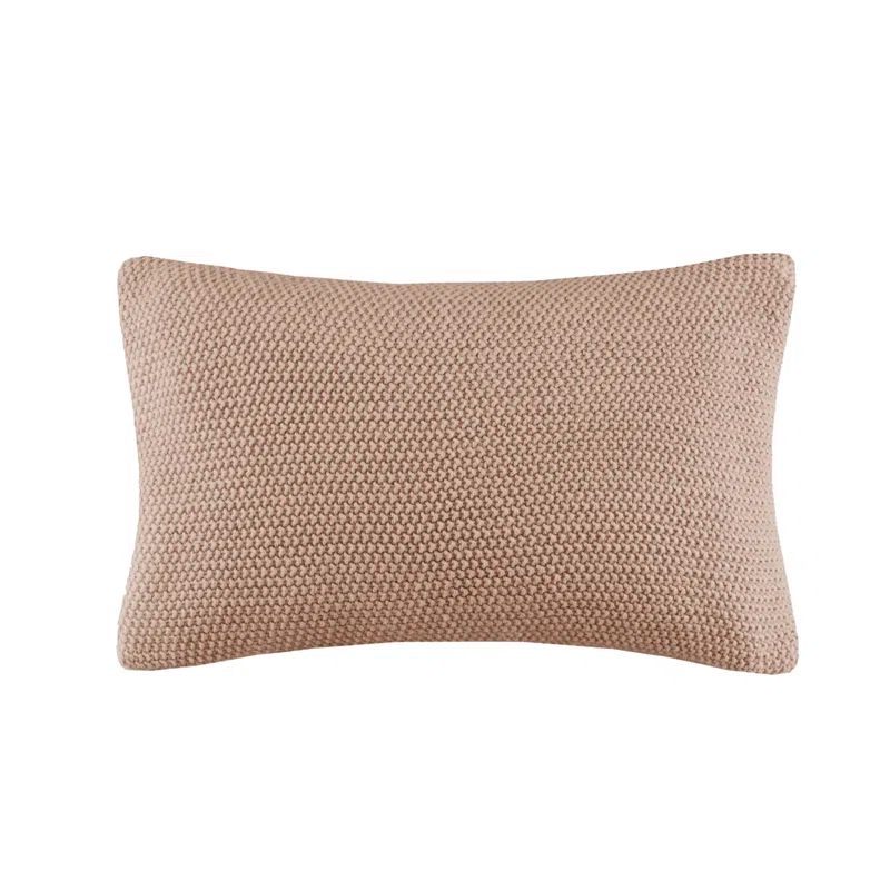Bree Knit Brown Acrylic Oblong Pillow Sham
