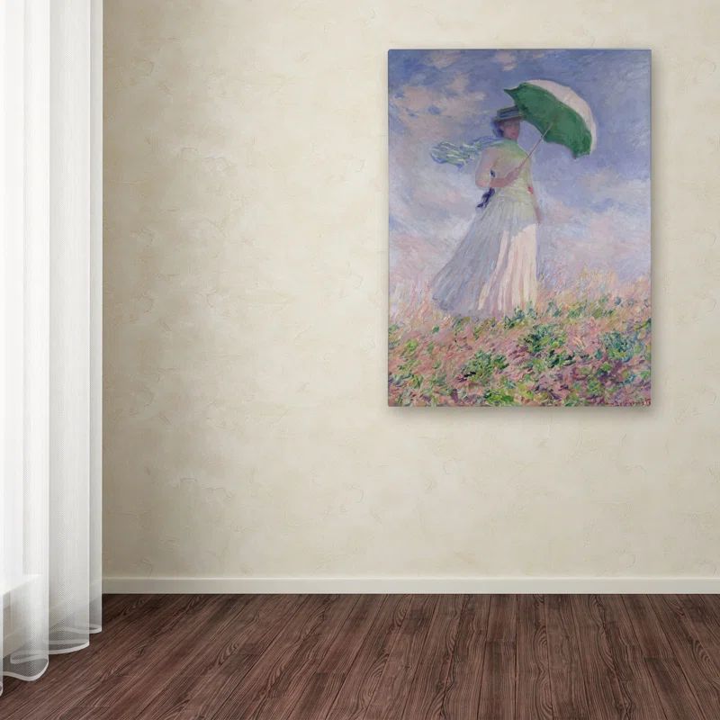 Claude Monet Woman with Parasol Giclee Canvas Art