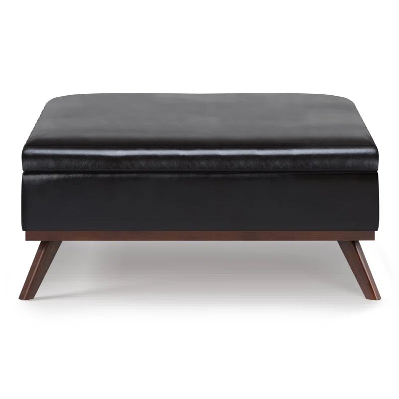 Owen Tanners Brown Faux Leather Storage Ottoman