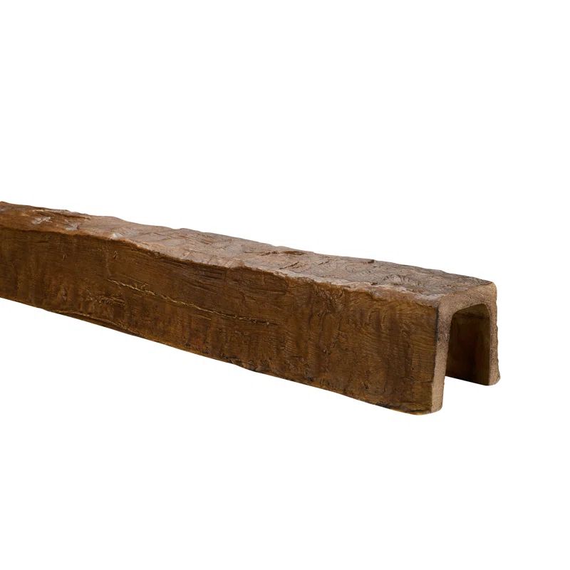 13' Medium Oak Hand Hewn Faux Wood Beam