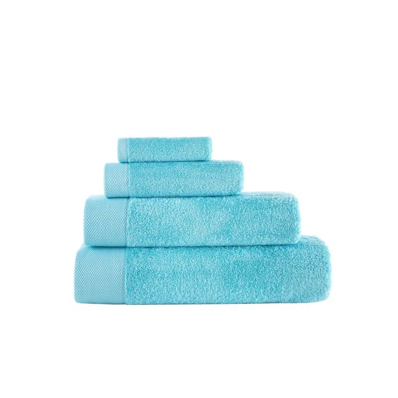 Sea Glass Turkish Cotton Plush Washcloth Set of Six