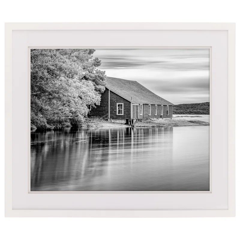 Gallery Solutions 20"x24" White Wood Frame with Double Mat