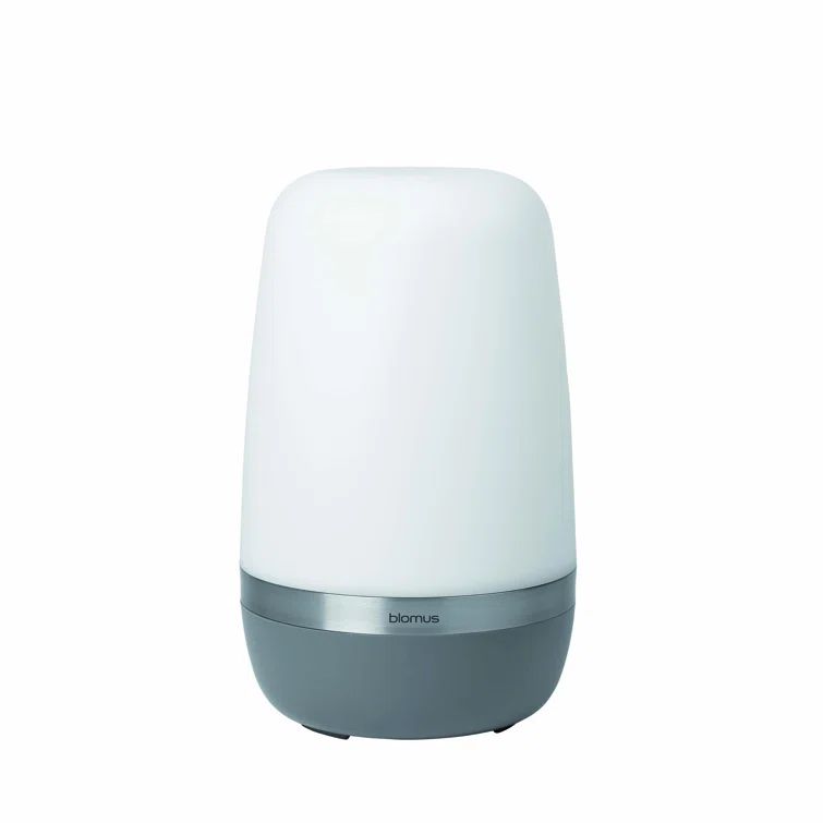 Large White and Gray Adjustable Outdoor LED Lamp