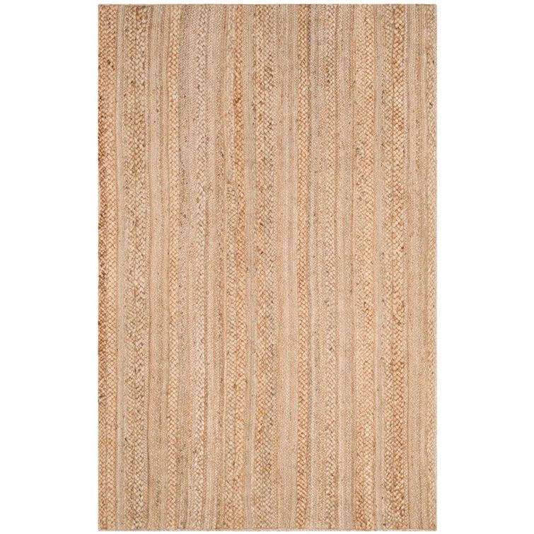 Natural Braided Jute Handmade Non-slip 2' x 3' Rug
