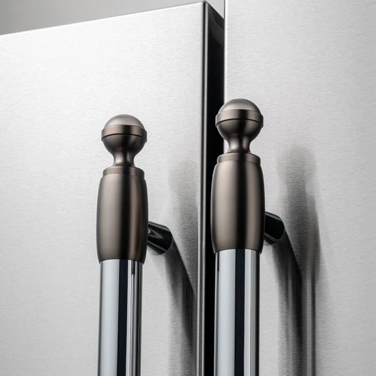 Matte Satin Black Nickel Finish Appliance Handle Set