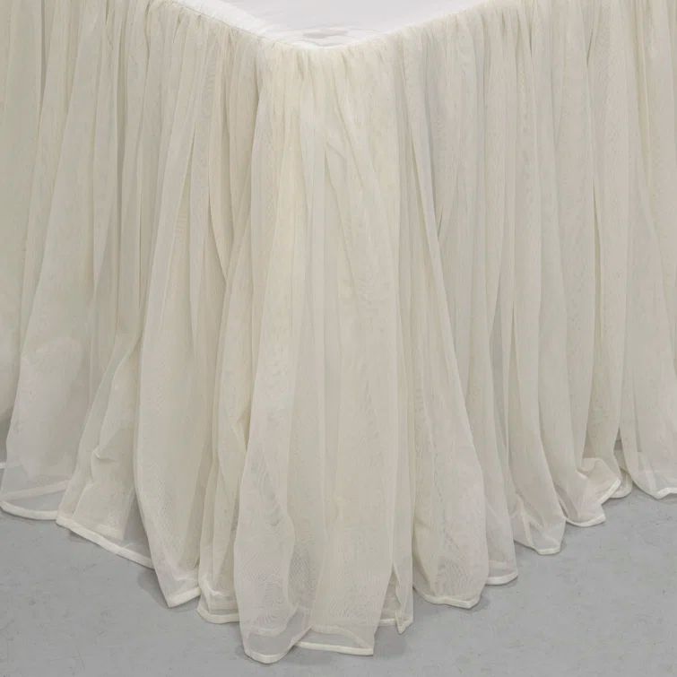 Ivory King Pleated Cotton Polyester Bed Skirt