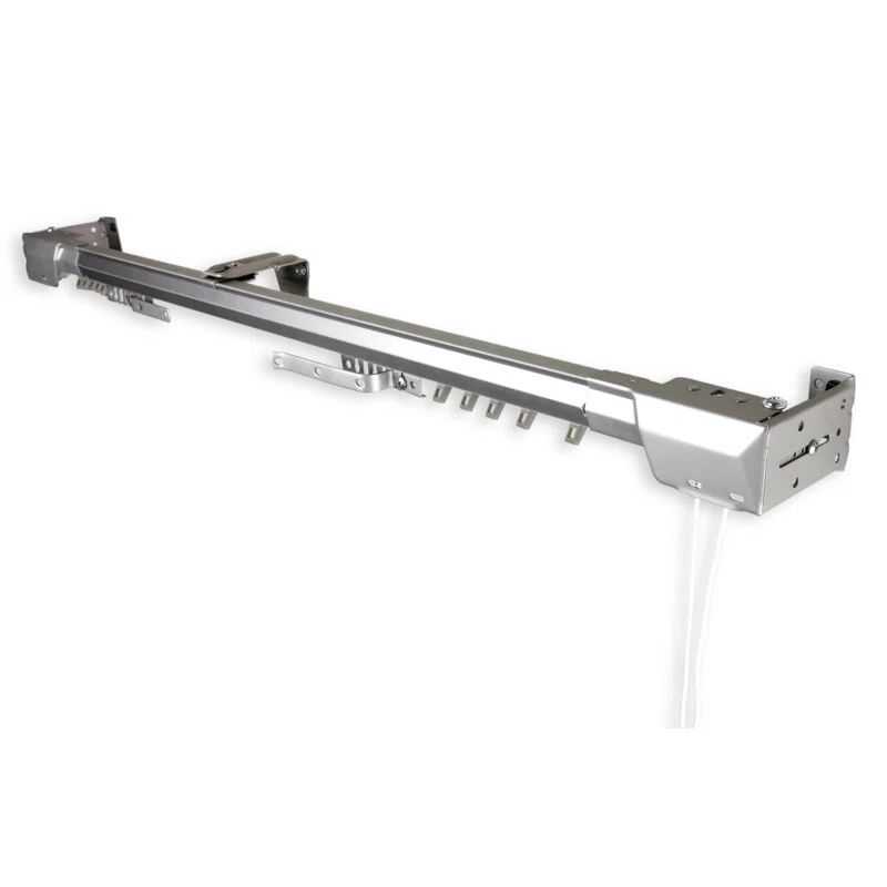 Adjustable 48"-84" Silver Steel Heavy Duty Traverse Curtain Rod