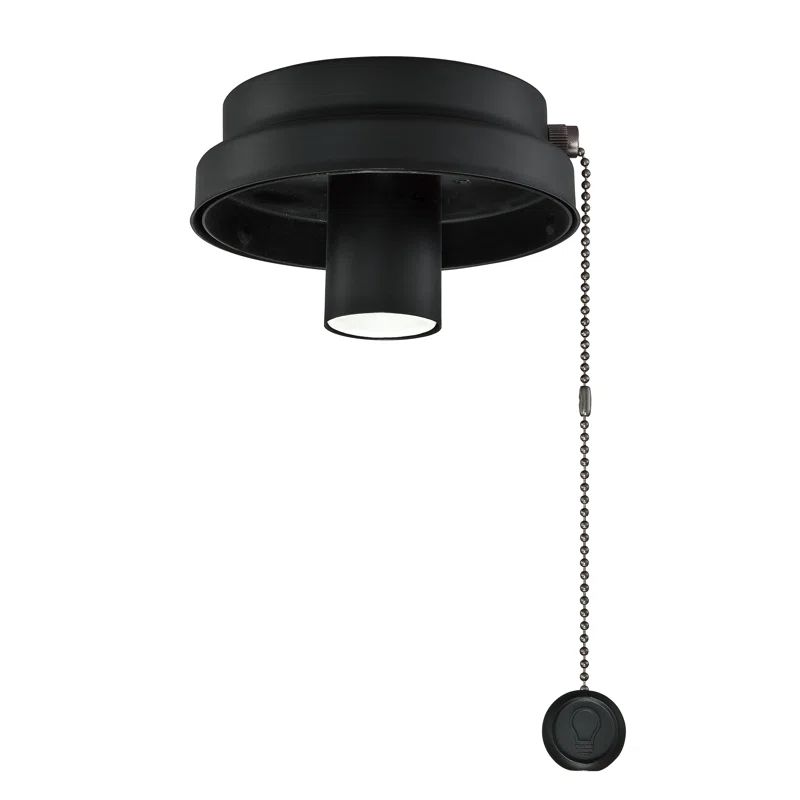Black Low Profile LED Ceiling Fan Light Kit