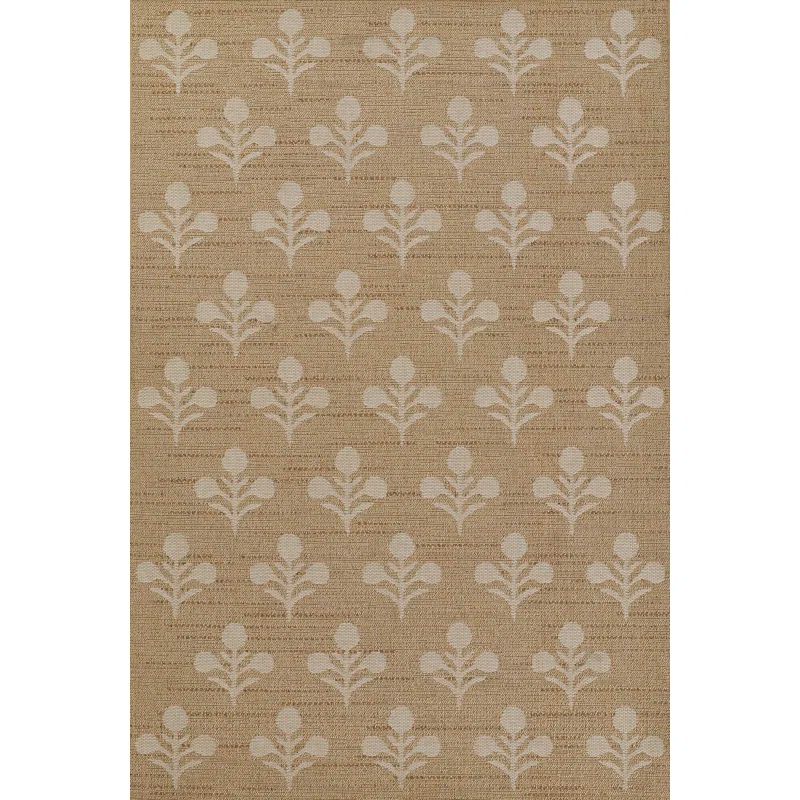 Saybrook Beige Diamond Pattern Easy Care Rug